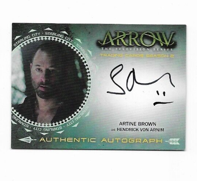 #ad Cryptozoic Arrow Season 2 autograph card AB Artine Brown as Hendrick von Arnim $12.00