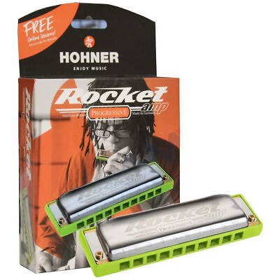 #ad Hohner Rocket Amp Harmonica Harp Key of D $64.99