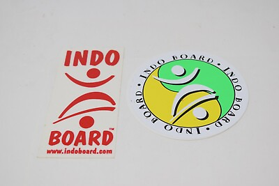 #ad 2 Indo Board Balance Trainer Skateboard Indoor Vintage Surfing STICKERS $9.95