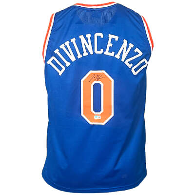 #ad Donte Divincenzo Signed New York Royal Blue Basketball Jersey Beckett $74.95