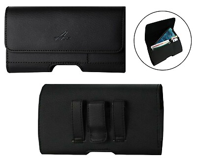 #ad Leather Belt Clip Card Slot Holster for Cell Phone TO FIT WITH LIFEPROOF CASE $9.89