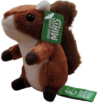 #ad LIVING NATURE MINIS SQUIRREL AN05SQ WOODLAND CREATURE SOFT PLUSH FROM AGES 0 $9.04