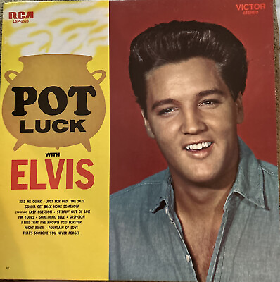 #ad Elvis Presley Pot Luck With Elvis LP $18.00