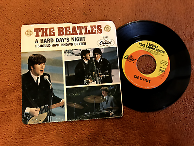 #ad The Beatles A Hard Days Night 45RPM Capitol 5222 w Picture Sleeve 1964 original $33.00
