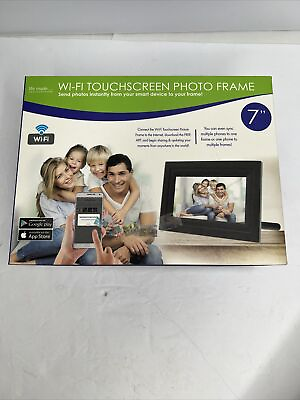 #ad Life Made Wi Fi TouchScreen Phote Frame 7 inch New open Box. LMWFPF7 R $45.99