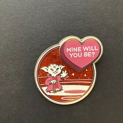 #ad Yoda Valentine Mine Will You Be? Star Wars Disney Pin 112528 $12.00