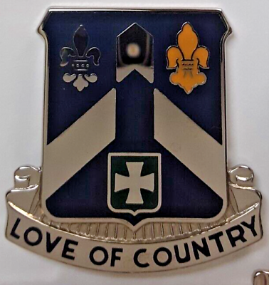 #ad US Army 58th Infantry Regiment Unit Crest #x27;Love Of Country#x27; Pin Insignia DUI VTG $8.99