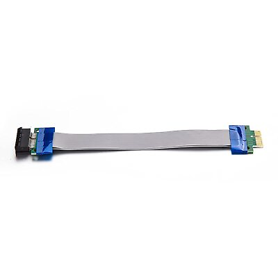 #ad #ad PCI E Express X1 Male to Female Slot Riser Card Extension Ribbon Cable 15 cm $6.29
