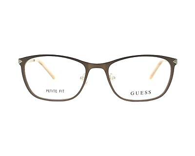 #ad GUESS GU2587 Matte Brown amp; Gold 049 Metal Optical Eyeglasses Frame 54 17 140 GU $229.00