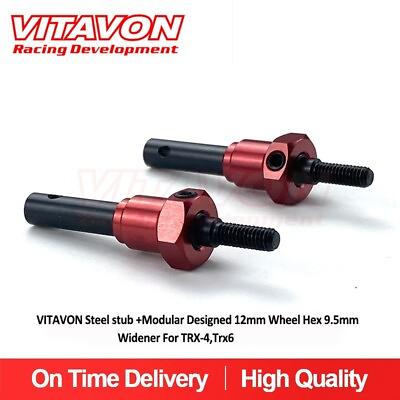 #ad VITAVON Steel stub Modular Designed 12mm Wheel Hex 9.5mm Widener For TRX 4Trx6 $10.99