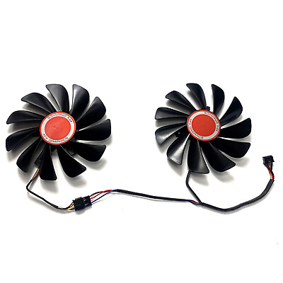 #ad 2x Cooling Fan Repair Parts for XFX RX580 590 4GB8GB Black Wolf Graphics Card $17.95
