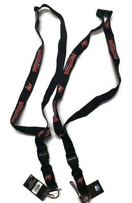 #ad Lot of 2 Tampa Bay Buccaneers Lanyard Key Chain w Detachable Buckle 21quot;L x 3 4quot;W $15.47