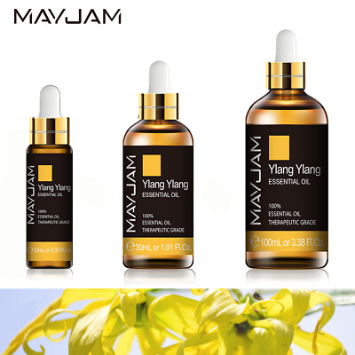 #ad MAYJAM Ylang Ylang Essential Oils Pure amp; Natural For Diffuser 10ml30ml100ml $7.99