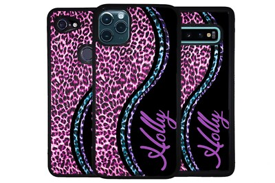 #ad Colorful Curvy Leopard Skin Personalized Phone Case for Apple Samsung LG Google $24.99