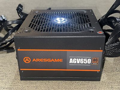 #ad ARESGAME AGV650 Power Supply 650W 80 Bronze Certified Semi Modular PSU $34.99