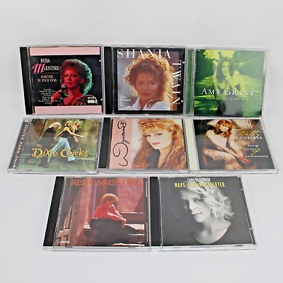 #ad Female Country Music Lot 8 CDs 80s 90s 2000s Reba McEntire Shania Twain Wynonna $39.99