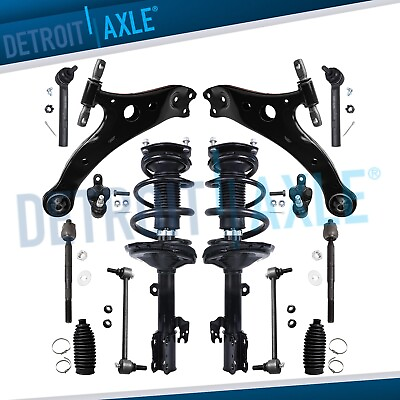 #ad 14pc Front Struts Lower Control Arm Suspension for 04 07 Toyota Highlander RX330 $282.33