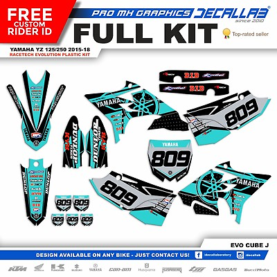 #ad YAMAHA YZ 125 250 2015 2016 2017 2018 Rtech Evolution Graphics Decals Stickers $99.99