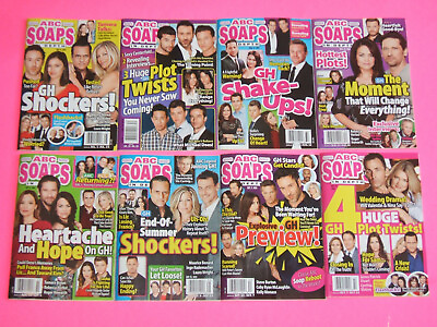 #ad Lot of 8 General Hospital ABC Soaps In Depth Soap Opera Magazines Summer 2019 $80.00