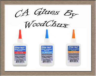 #ad Stick Fast 1 2.5 4.5 8 oz CA Glue Cyanoacrylate Adhesive Thin Medium Thick Super $14.60