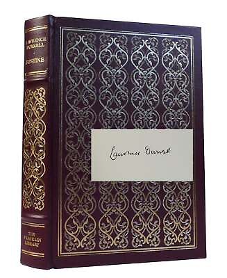 #ad Lawrence Durrell JUSTINE SIGNED Signed Franklin Library 1st Edition 1st Printing $305.45