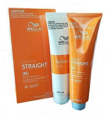 #ad #ad WELLA STRAIGHT N Permanent Straight System Hair Straightening Cream 100100ml $21.49
