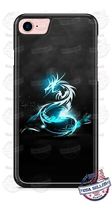 #ad Fiery Blue Dragon Sci Fi Design Phone Case For iPhone 12 Samsung S21 Google 4XL $17.98