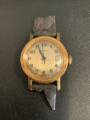 #ad Vintage Ladies Women’s Manual Wind Up Wristwatch Timex $9.95