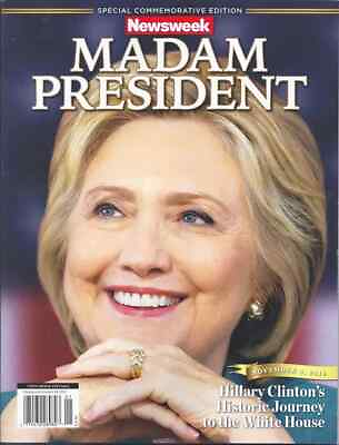 #ad Own a Piece of History Newsweek Hillary Clinton MADAM PRESIDENT Recalled $89.95