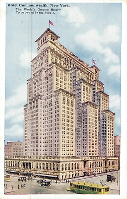 #ad USA Hotel Commonwealth New York City Vintage Postcard 01.68 $4.99