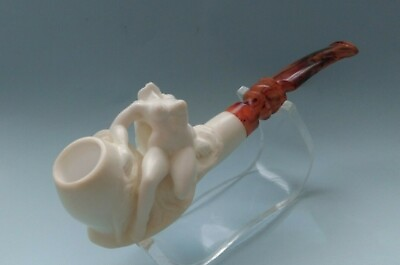 #ad Nude Lady Meerschaum Pipe best hand carved tobacco pfeife wıth case $187.78