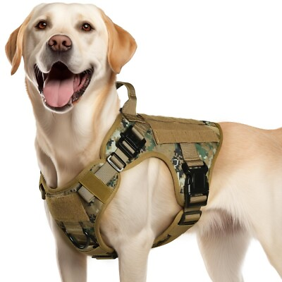 #ad rabbitgoo Tactical Dog Harness with Handle for Large Dogs No Pull Military Vest $27.54