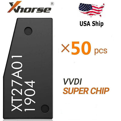 #ad 50 pcs x Xhorse VVDI Super Chip XT27A01 XT27A66 Transponder for VVDI2 VVDI Tool $119.00