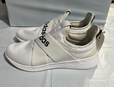 #ad NEW Womens 7.5 Adidas FX7325 WHITE Puremotion Adapt Cloud Foam Running Shoes $35.00