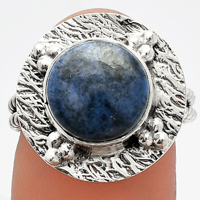 #ad Natural Dumortierite Quartz 925 Sterling Silver Ring s.7 Jewelry R 1722 $12.49