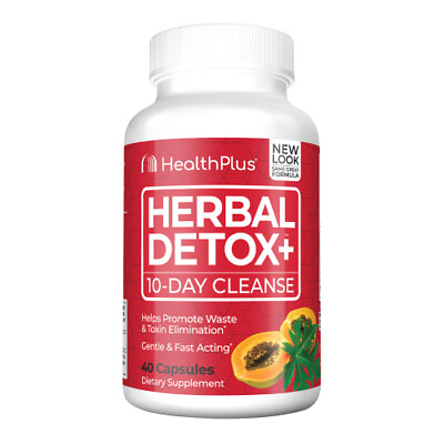 #ad 10 Day Herbal Detox Plus 40 Caps By Health Plus $16.16