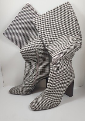 #ad Steve Madden Boots Womens Sz 8M Ambrose Houndstooth Sf181 Ambr01s1 Heels $54.95