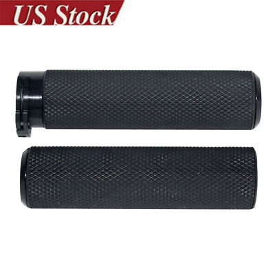 #ad 1quot; Black Handle Bar Hand grips Fit For Harley Touring Sportster XL883 XL1200 $13.98