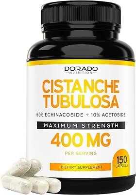 #ad Cistanche Tubulosa Extract 4000Mg per Serving 150 Capsules Ultra Concentrated $18.24