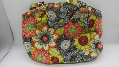 #ad VERA BRADLEY: Flower Shower Glenna Quilt. Shoulder Satchel Handbag $14.95