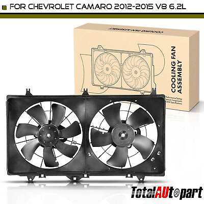 #ad Radiator Cooling Fan w Shroud Assembly for Chevy Camaro 2012 2015 6.2L Dual Fan $140.99