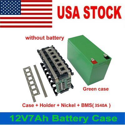 #ad 12V 3S 7P 40A Case Holder Li ion Battery Pack Kits for 18650 Power Wall USA SDE $17.39