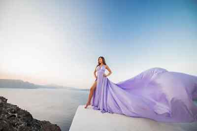 #ad Long Flying Dress Flying Dress for Photoshoot Long Train Dress $120.00