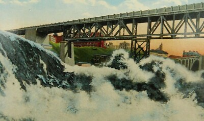 #ad Lower Falls At Spokane Washington The Power City Divided Back Vintage Postcard $9.01