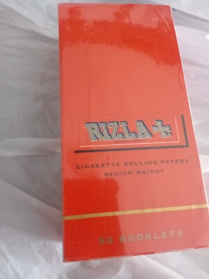 #ad rizla rolling papers Medium Size 3 Boxes 50 Packs In Each box NEW $45.00