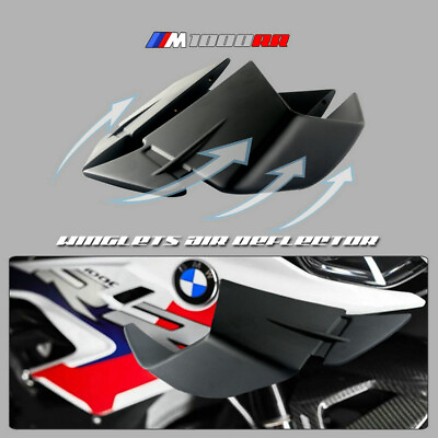 #ad Motorcycle Winglet Aerodynamic Wing Spoiler for BMW S1000RR M1000RR 19 22 2022 $304.94