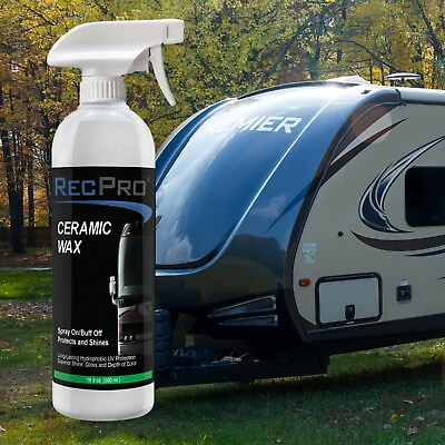 #ad RecPro RV Ceramic Wax UV Protectant Spray and Shine for RV Camper Made in USA $24.95