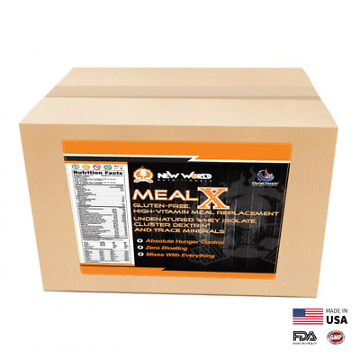 #ad 3lb MealX Bulk Meal Replacement Weight Loss Shake Gluten Free CHOCOLATE $34.97