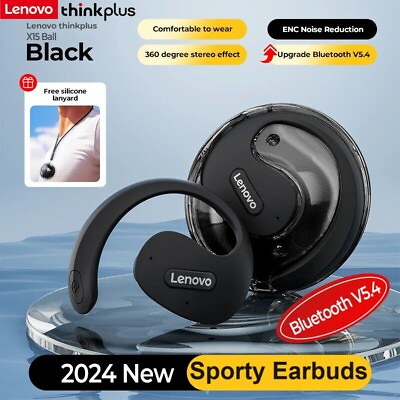 #ad Lenovo Thinkplus Sporty Style X15 Pro Bluetooth 5.4 WATERPROOF Hi Fi Earbuds $29.49