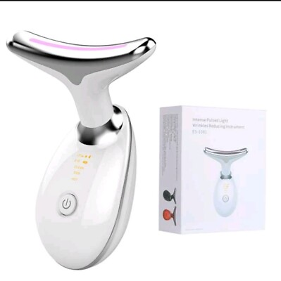 #ad Neck Face EMS Lifting Massager Skin Tighten LED Photon Therapy Beauty Device $35.95